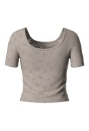 Tricou Dama Pieces Pctally Silver Gray