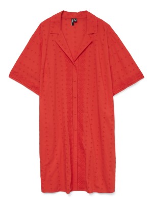 Tunica Dama Vero Moda Curve Vmcsofie 2/4 Short Fiery Red