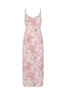 Rochie Pieces Pckiciana Midi Pink-A-Boo Print Graphic Animal