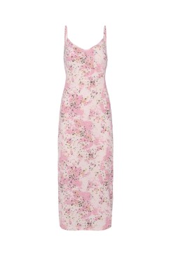 Rochie Pieces Pckiciana Midi Pink-A-Boo Print Graphic Animal