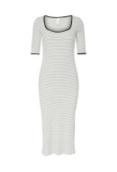 Rochie Yas Yasjersy 2/4 Star White Stripes Grey