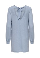 Rochie Only Onlcarol Glitter Bow Soft Chambray Detail Harlekin Silver