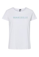 Tricou Dama Pieces Pctilly O-Neck Bright White