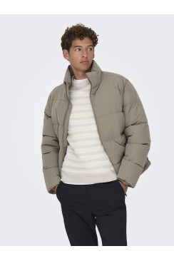 Geaca Barbati Only&Sons Onspack Life Puffer Walnut
