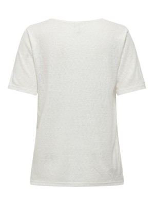 Tricou Dama Only Onllorenda V-Neck Cloud Dancer