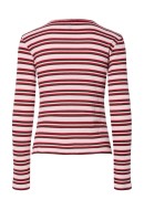 Cardigan Dama Pieces Pctoni Goji Berry Stripes Cdan-Pink Aboo Hot Fudge