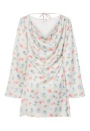 Rochie Pieces Pcmillie Short Boat Neck Cloud Dancer Flower