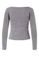 Cardigan Dama Pieces Pcfetty Wash Medium Grey Melange