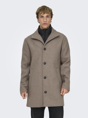 Palton Barbati Only&Sons Onsarlem Wool Greige