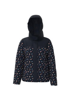 Geaca Dama Vila Maja Highneck Black/Flower