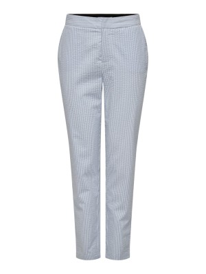 Pantaloni Dama Only Onlatlas Mw Stripe Cigarette Cloud Dancer W Blissful Blue Stripes